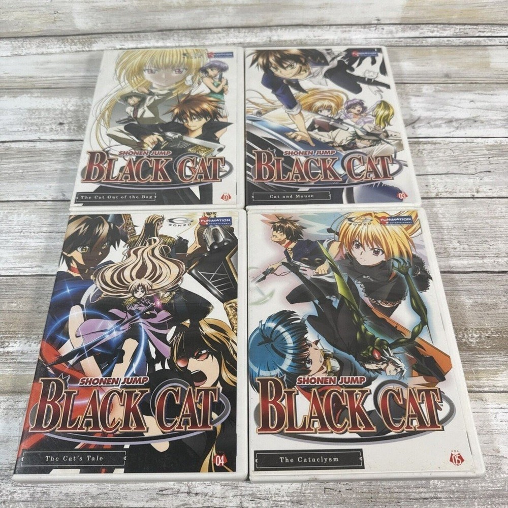 Anime Black Cat - Vol. 1- 3 - 4 And 5  (DVD, 2007). Languages English & Japanese